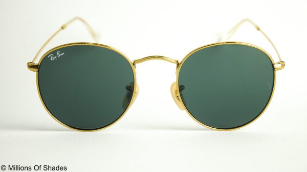 Round Metal RB3447- Gold Black