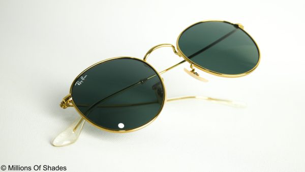 Round Metal RB3447- Gold Black - Image 4