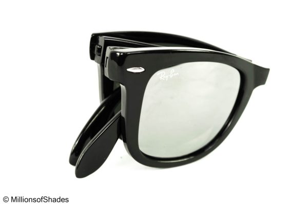 Folding Wayfarer RB4105 - Polish Black Silver - Image 5
