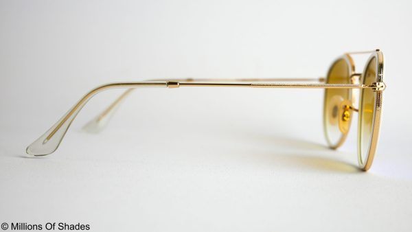 Round Double Bridge RB3647N - Gold Blue Gradient - Image 3