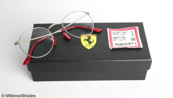 Round Metal Ferrari RB3447VM - Silver - Image 6