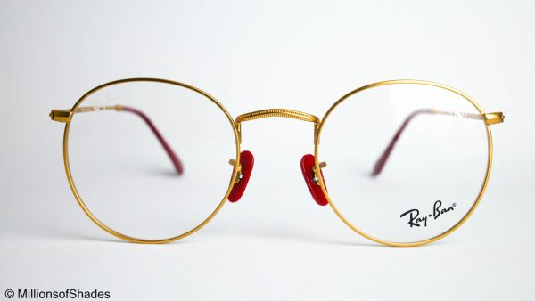 Round Metal Ferrari RB3447VM - Gold