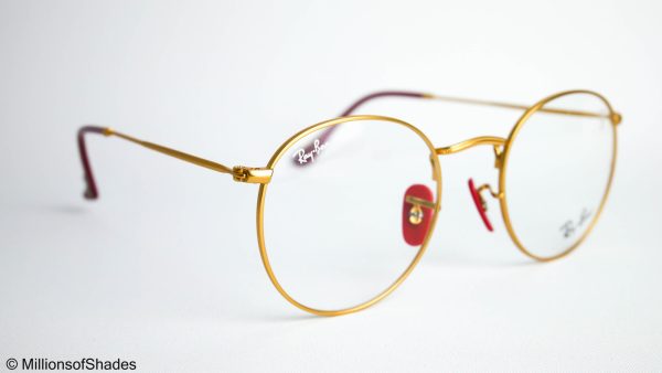 Round Metal Ferrari RB3447VM - Gold - Image 2