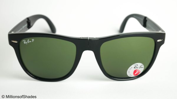 Folding Wayfarer RB4105 - Polish Black G15 Polarized