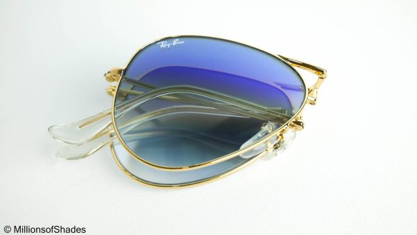 Folding Aviator RB3479 - Gold Blue Gradient - Image 4