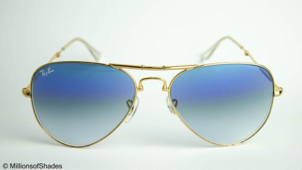 Folding Aviator RB3479 - Gold Blue Gradient