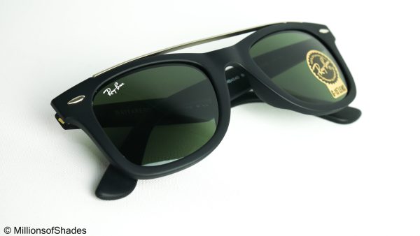 Wayfarer Double Bridge RB4540 - Gloss Black G15 - Image 4