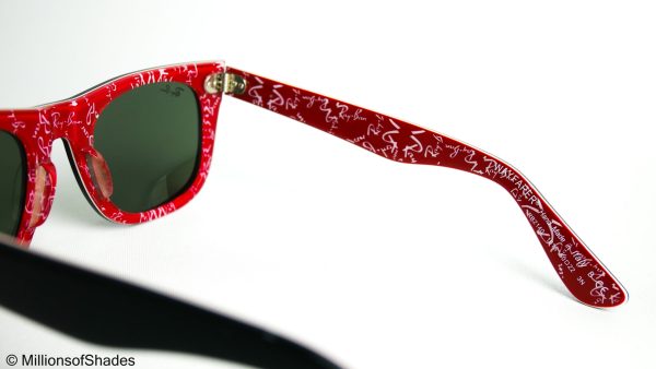 RB2140 Wayfarer Rare Print Edition - RayBan Mania Red - Image 4