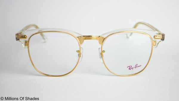 Clubmaster Optics RB5154 Transparent Gold