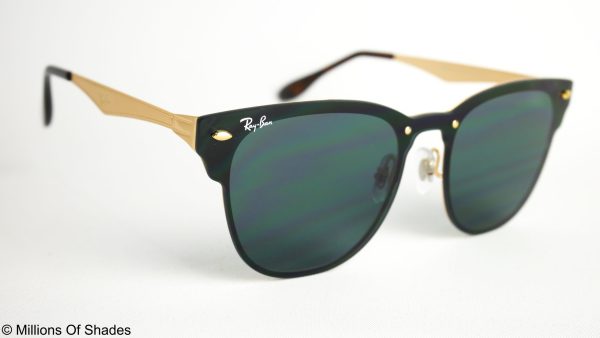 RB3576N 04371 Clubmaster Blaze - Gold G15 - Image 2