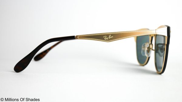 RB3576N 04371 Clubmaster Blaze - Gold G15 - Image 3