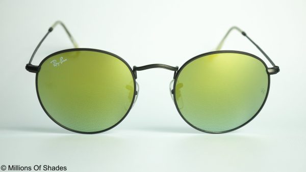 Round Metal - Black Yellow Flash