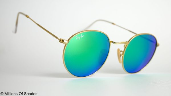Round Metal - Matte Gold Flash Green - Image 2