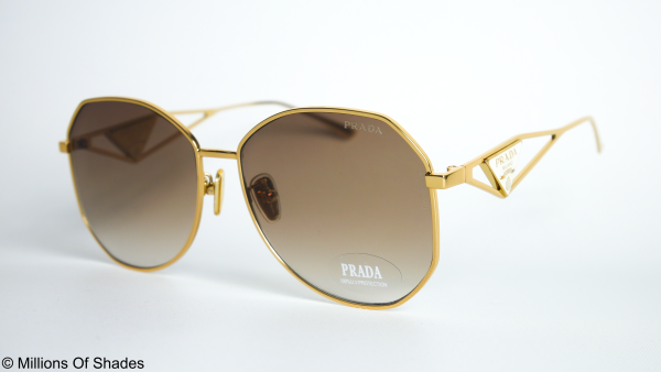 Prada Symbole sunglasses - Pale Gold Brown - Image 2