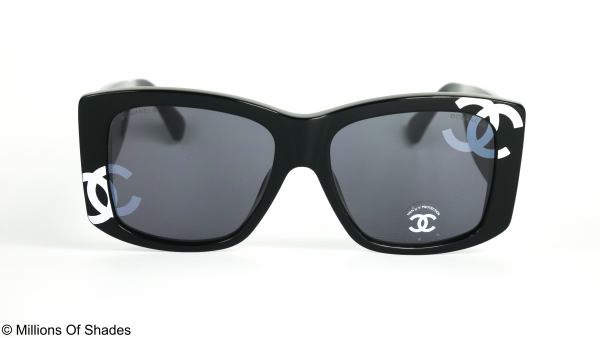 Square Sunglasses A71472-Black White