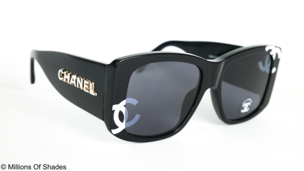 Square Sunglasses A71472-Black White - Image 2