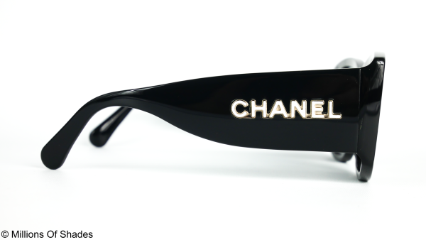 Square Sunglasses A71472-Black White - Image 3