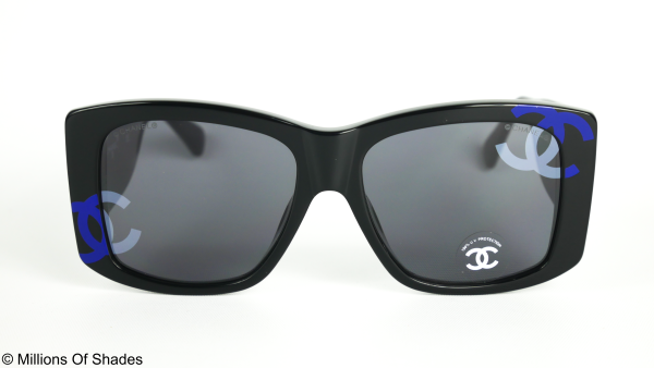 Square Sunglasses A71472-Black Blue