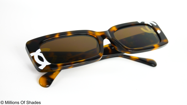 Rectangle Sunglasses A71473- Havana - Image 4