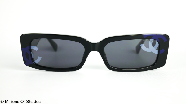 Rectangle Sunglasses A71473-Black Blue