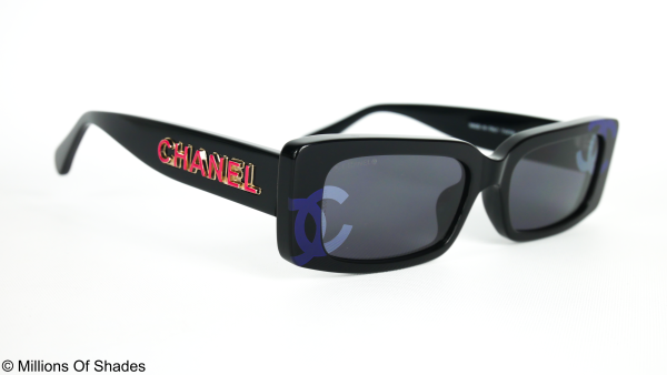 Rectangle Sunglasses A71473-Black Blue - Image 2