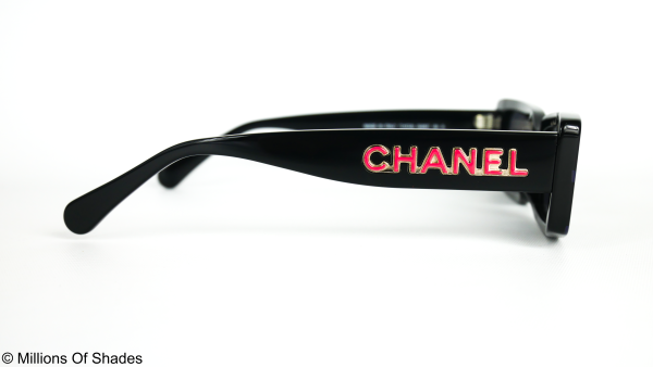 Rectangle Sunglasses A71473-Black Blue - Image 3