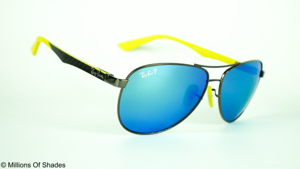 RB8313M Scuderia Ferrrari Collection - Blue Chromance Mirror - Image 2