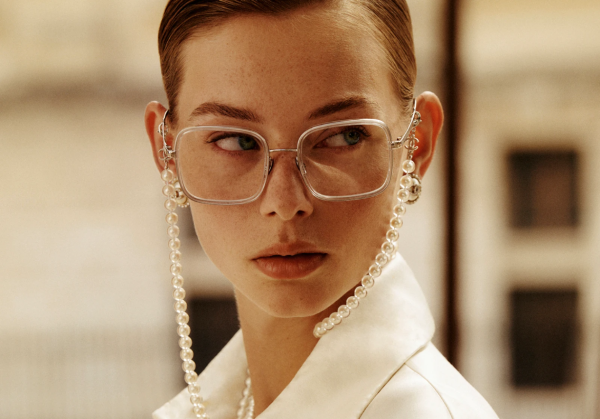 Chanel Eyewear Chain - Pearl Black - Image 5