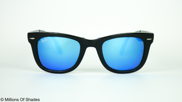 Folding Wayfarer RB4105 - Polish Black Flash Blue