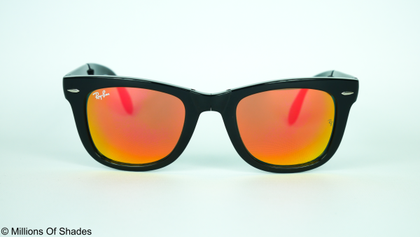 Folding Wayfarer RB4105 - Polish Black Flash Red