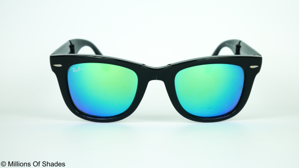 Folding Wayfarer RB4105 - Polish Black Flash Green