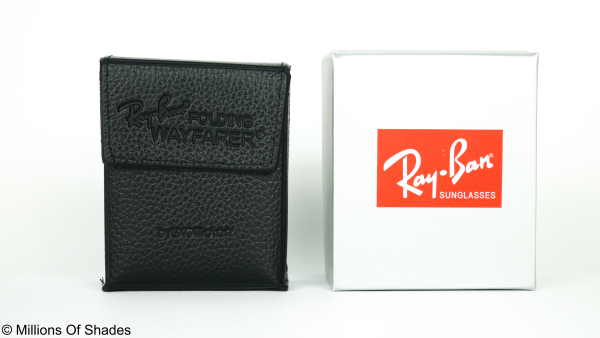 Folding Wayfarer RB4105 - Polish Black Flash Green - Image 5