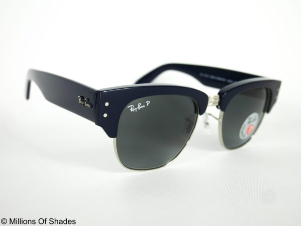 Mega Clubmaster - Blue on Silver - Image 2