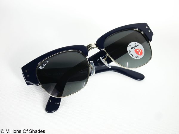 Mega Clubmaster - Blue on Silver - Image 4