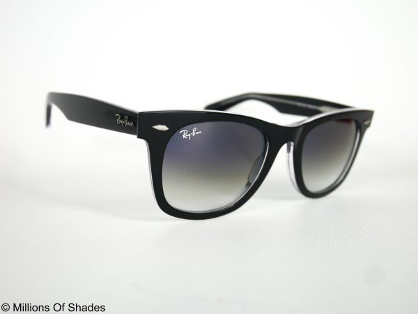 RB2140 Wayfarer Bicolor - Black On Transparent - Image 2