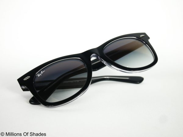 RB2140 Wayfarer Bicolor - Black On Transparent - Image 4