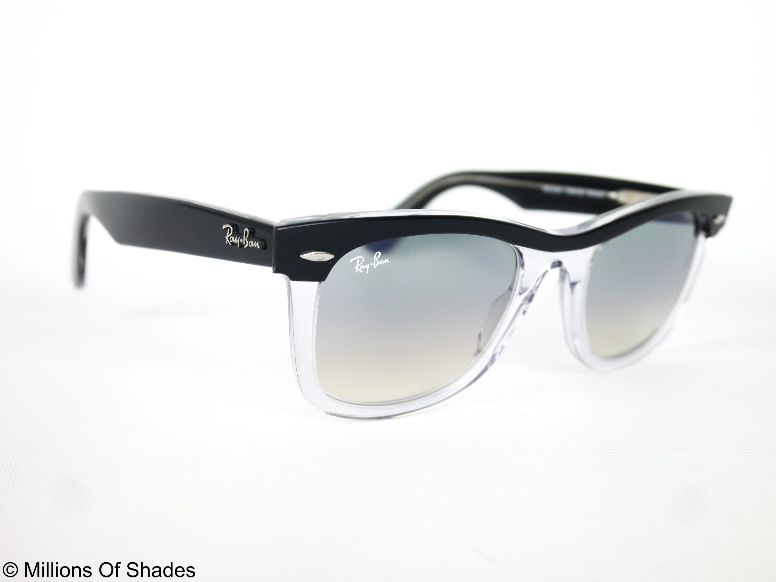 RB2240 Wayfarer Street Neat - Black On Transparent - Image 2