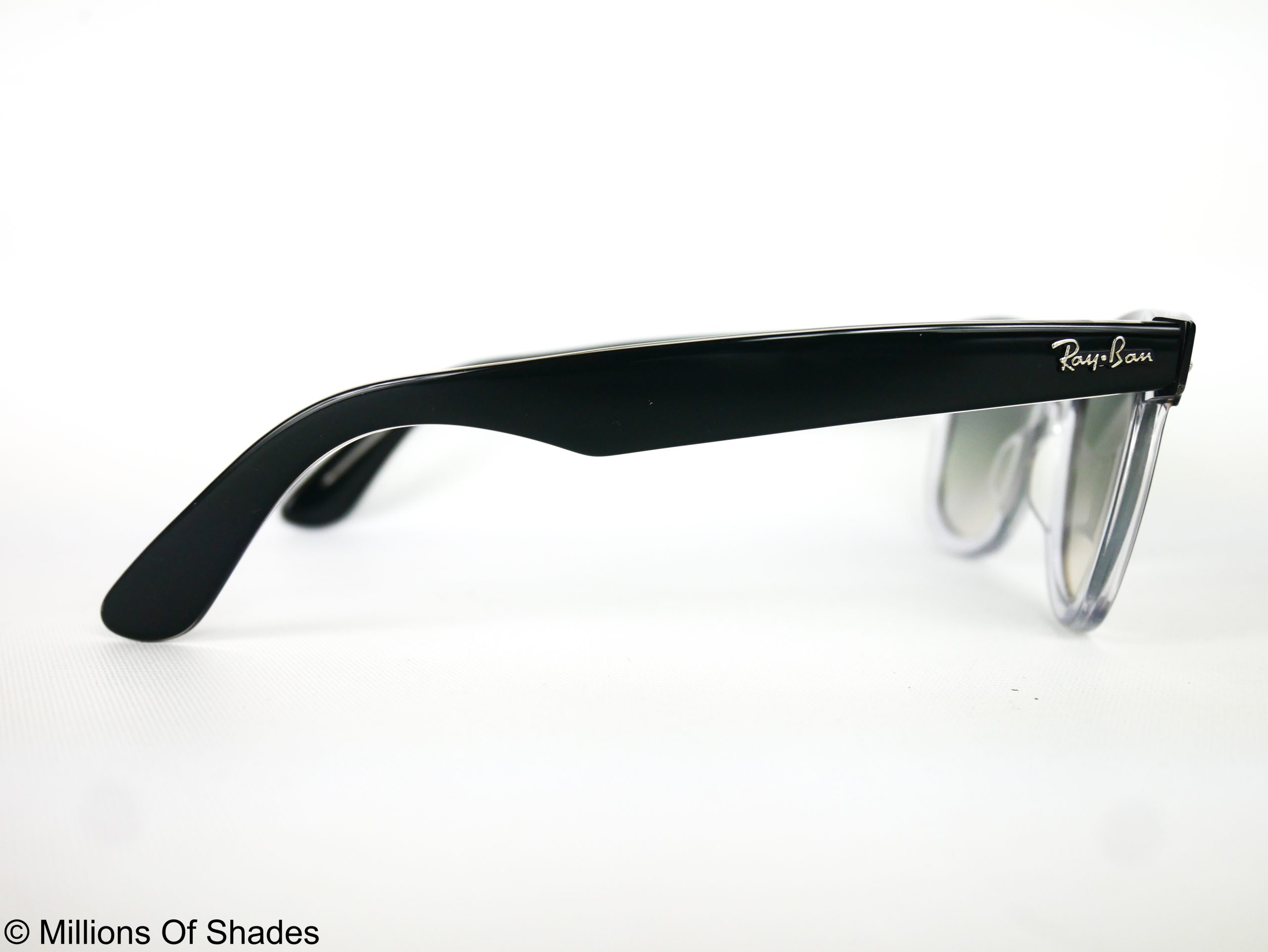 RB2240 Wayfarer Street Neat - Black On Transparent - Image 3