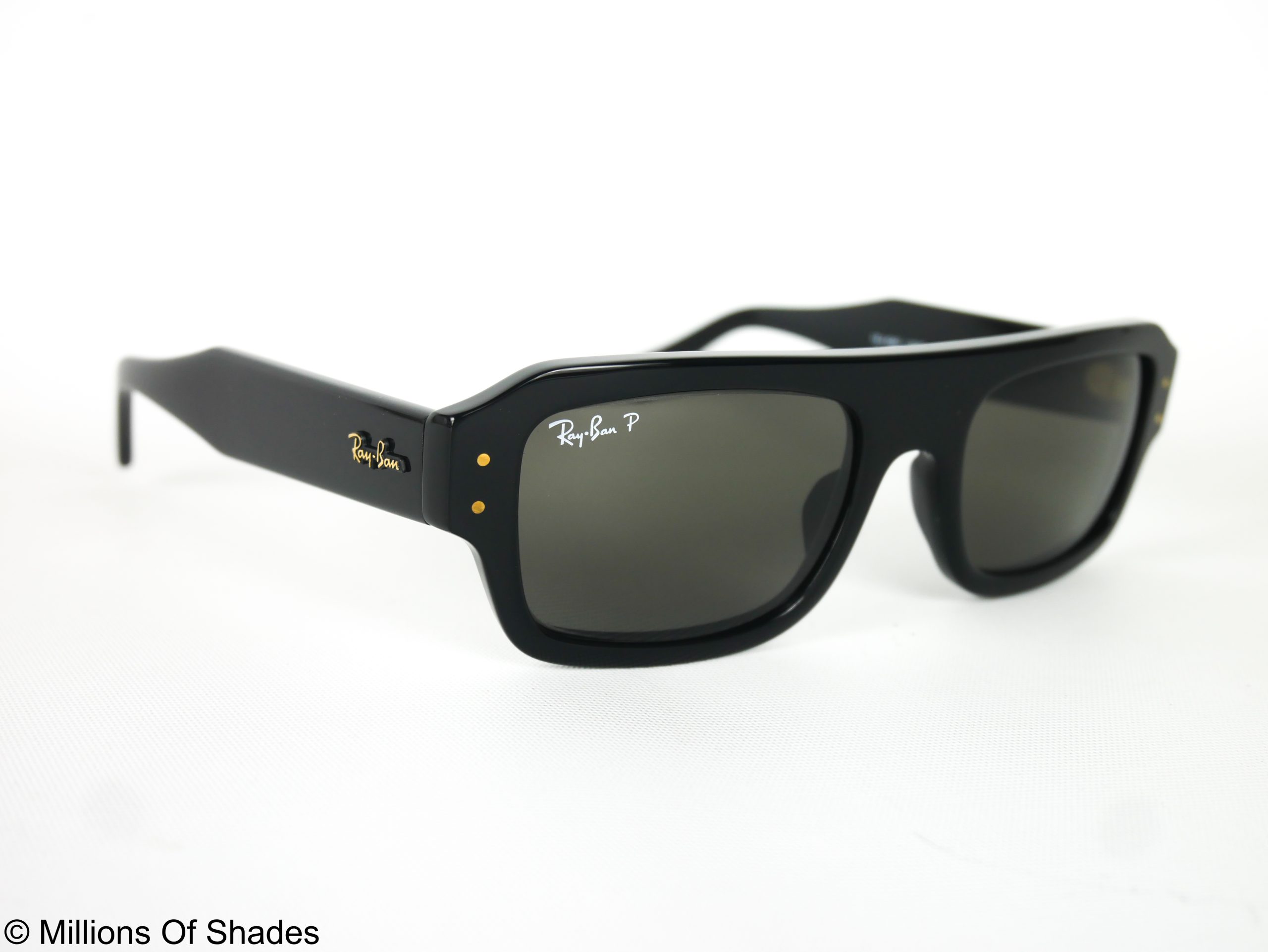 Lukas RB4454F - Polished Black G15 Polarized - Image 2